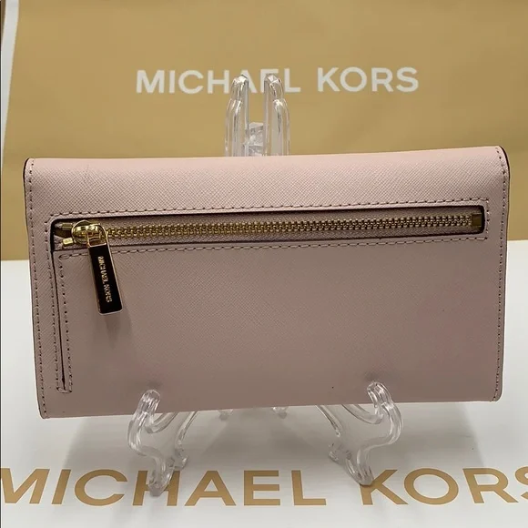 Michael Kors Jet Set Travel Lg Trifold Wallet - Picture 11 of 16